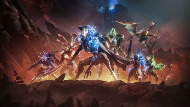 Key art showing several new characters in Destiny 2: The Final Shape DLC, one of the best PS5 games of all time.